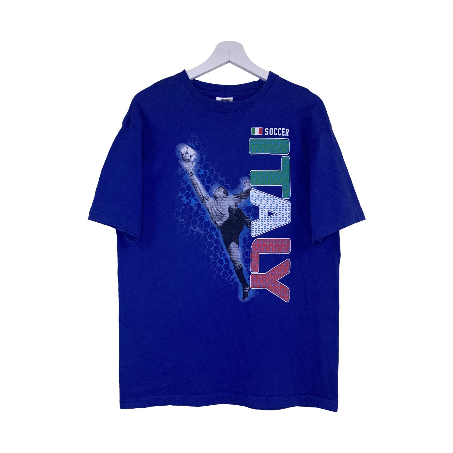 Vintage Vintage Y2K Italy Soccer Goalkeeper Graphic T-Shirt Size US L / EU 52-54 / 3 - 1 Thumbnail