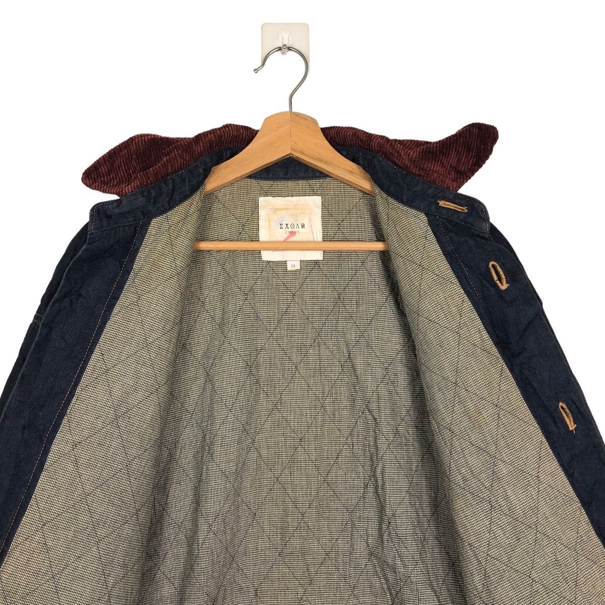 Japanese Brand 🔥90’s Long Jacket Work Denim Exoah Issey Miyake Japan Size US M / EU 48-50 / 2 - 11 Thumbnail
