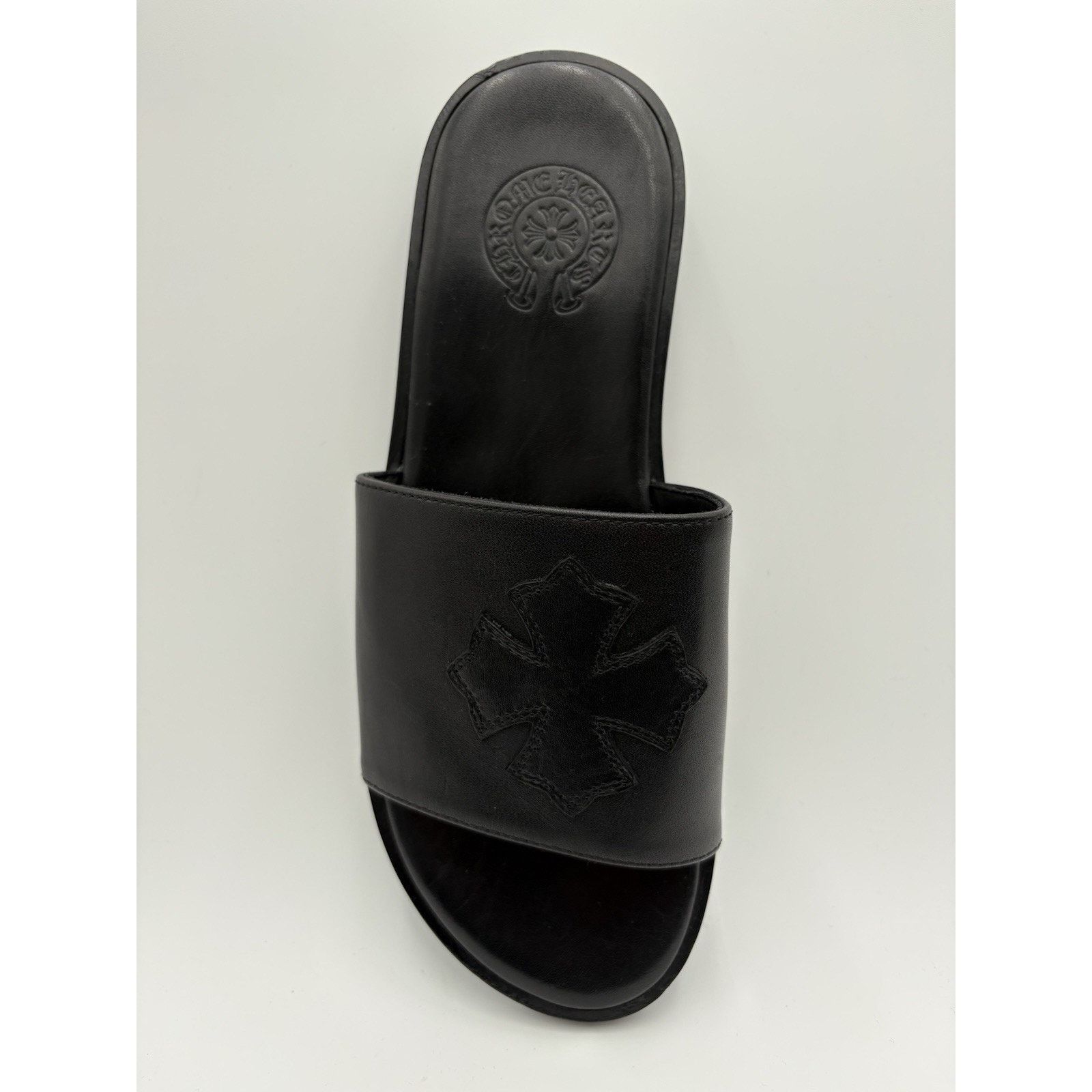 Chrome Hearts Chrome Hearts Leather Slides ' Black ' | SUPER CLEAN! Size US 8 / EU 41 - 5 Thumbnail