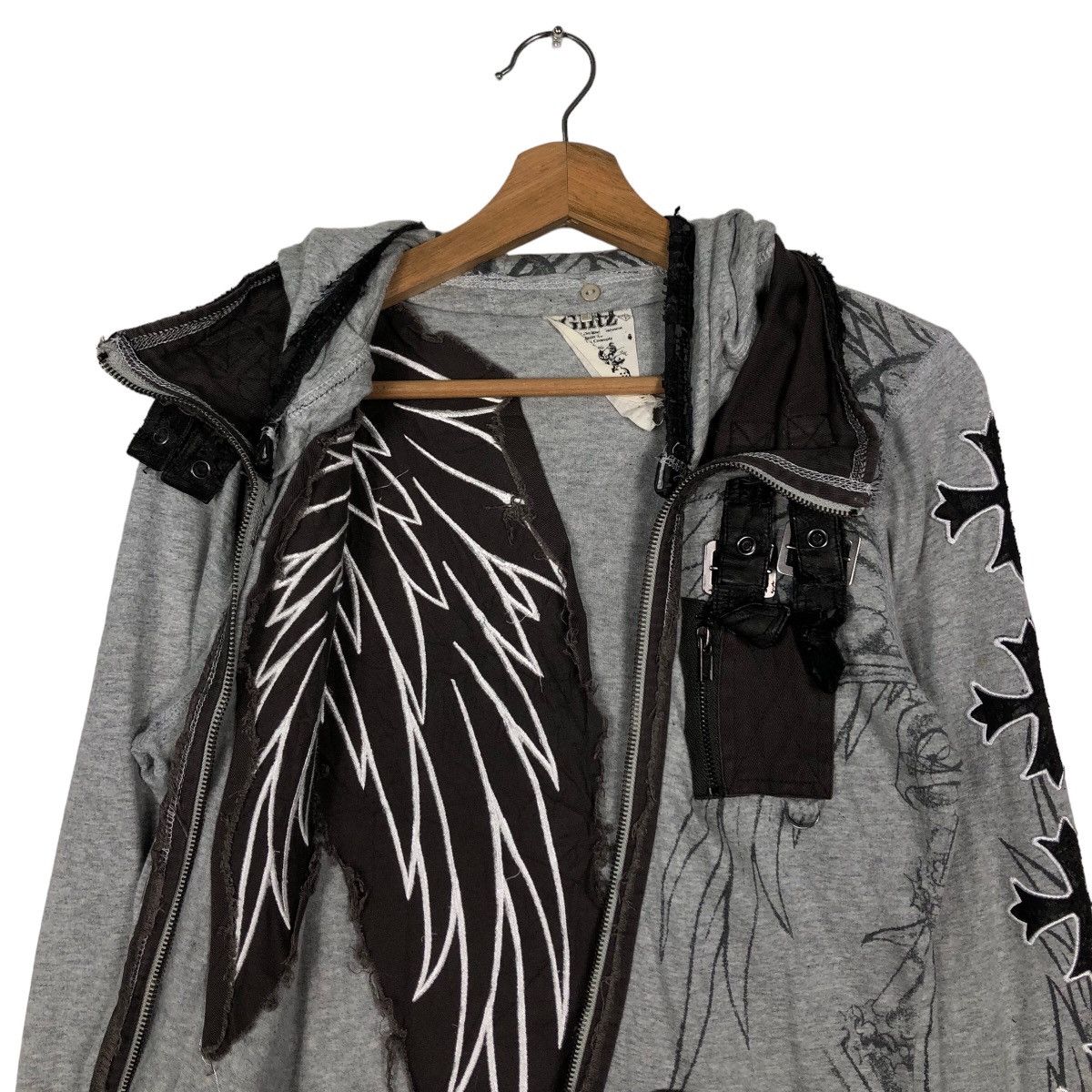 Hysteric Glamour 🔥Rare Hoodie Jacket Bondage Punk Design Over Print Ghtz Size US S / EU 44-46 / 1 - 10 Thumbnail