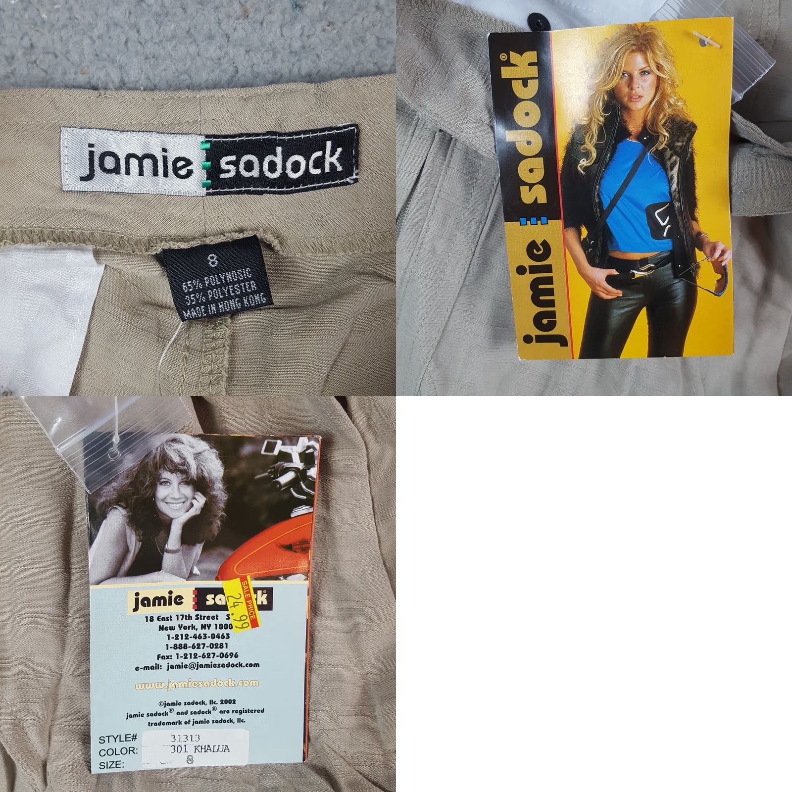 Vintage VINTAGE Jamie Sadock Chino Shorts Womens 8 Khaki 00s Y2K Preppy Breathable Lightweight Casual Summer 2000s Size 30" / US 8 / IT 44 - 8 Thumbnail