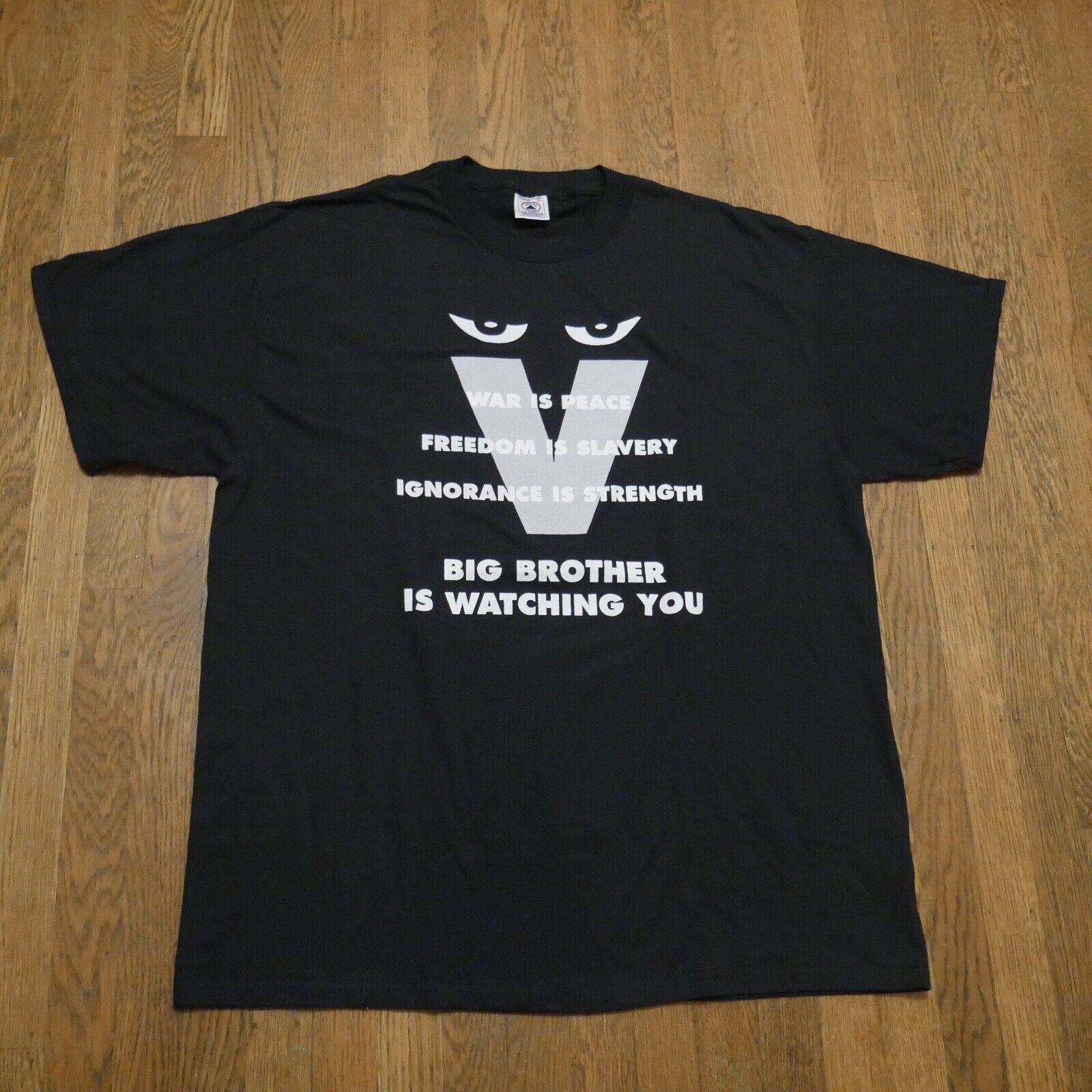 Delta Vintage V For Vendetta Movie Promo George Orwell T Shirt XL Size US XL / EU 56 / 4 - 15 Thumbnail