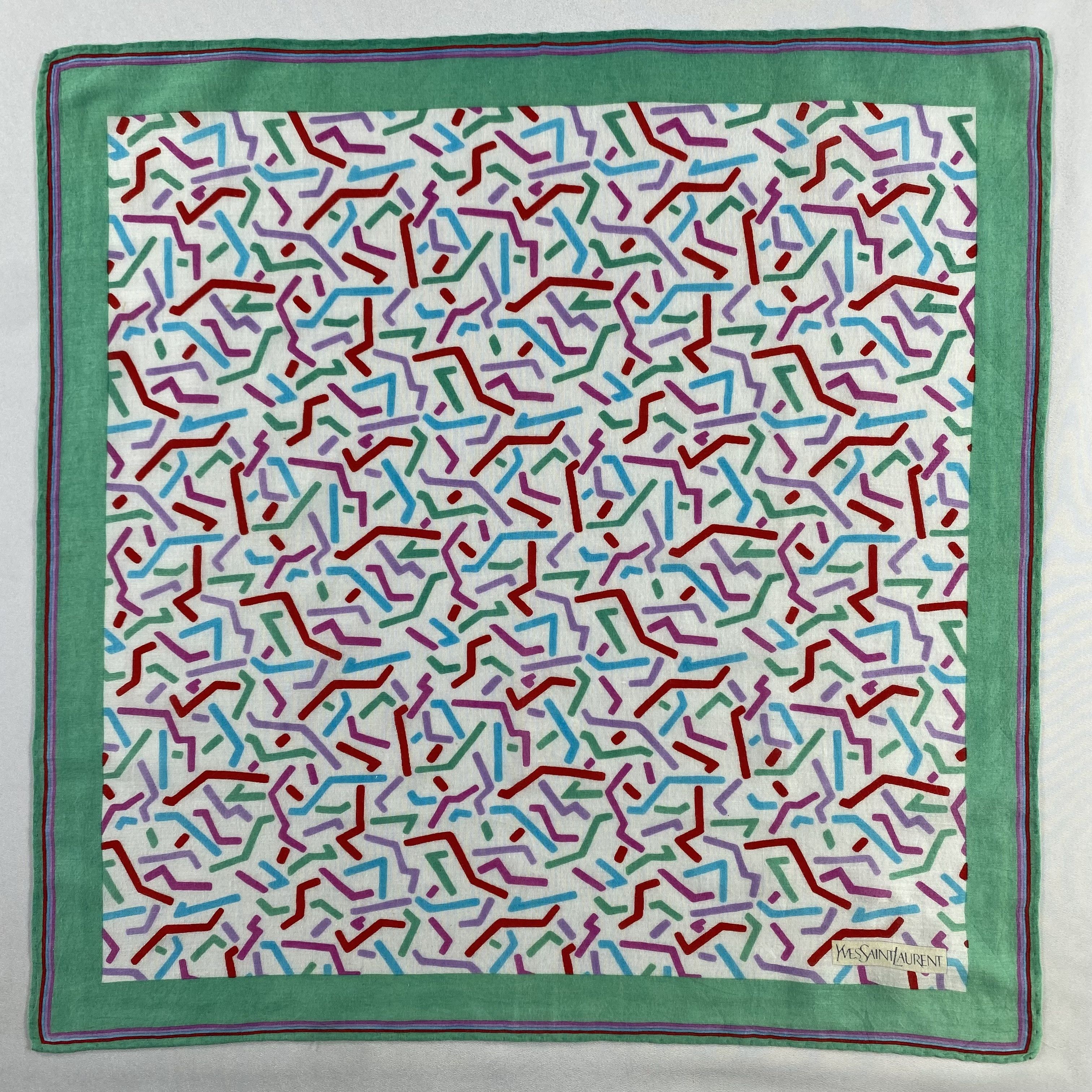 Vintage Yves Saint Laurent Handkerchief / Neckerchief / Bandana-P987 Size ONE SIZE - 1 Thumbnail