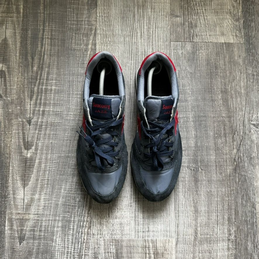 Saucony × Vintage SAUCONY • Jazz Original "Navy & Red" (12M) Size US 12 / EU 45 - 6 Thumbnail