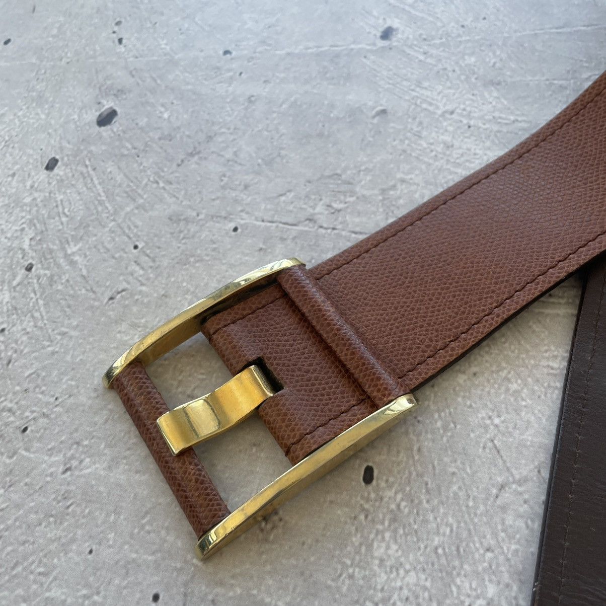 Jil Sander Vintage Jil Sander Leather Belt Luxury Archive Brown Size ONE SIZE - 6 Thumbnail