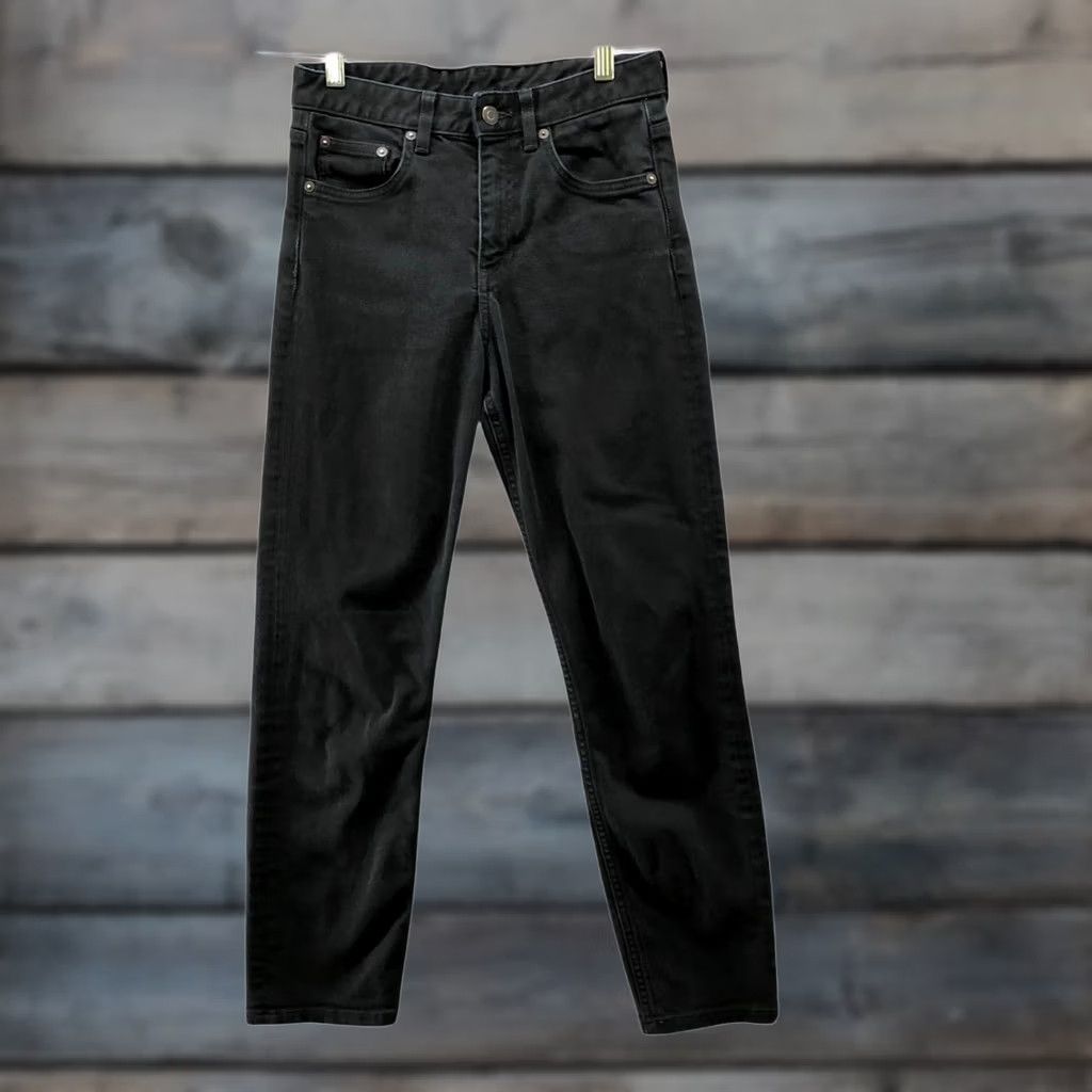 Arket Arket Jeans Womens 26 Black Organic Cotton Stretch Mid Rise Straight Leg 5-Pocket Denim Vintage No Women Jeans Size 26" / US 2 / IT 38 - 1 Thumbnail