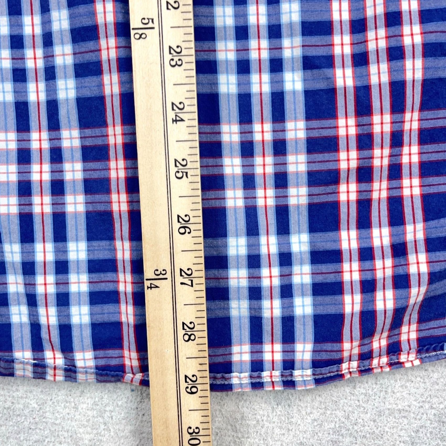 Vineyard Vines Vineyard Vines Shirt Men L Slim Fit Blue Red Plaid Button Up Poplin Whale B1 Size US L / EU 52-54 / 3 - 7 Thumbnail