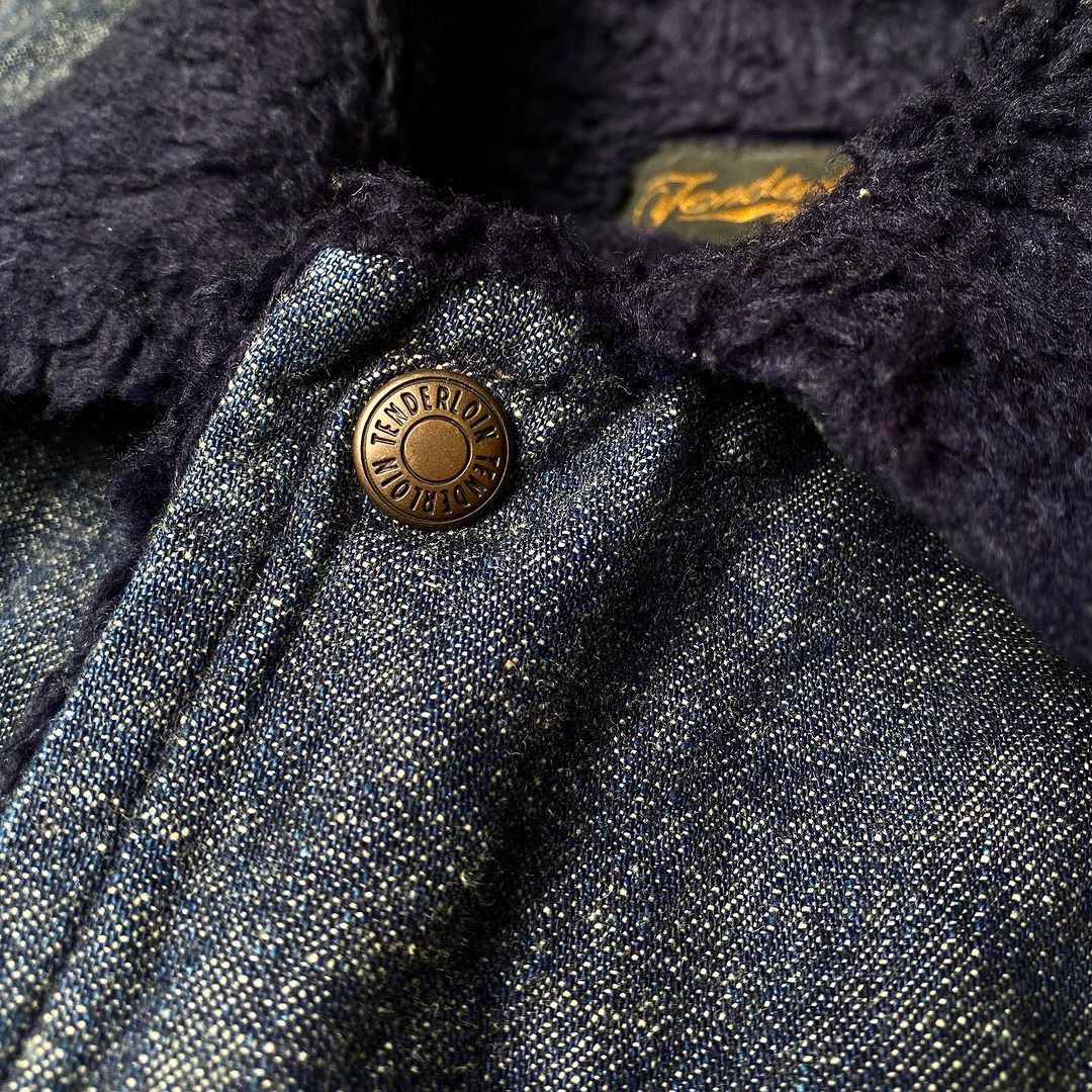 Indigo × Japanese Brand × Tenderloin Tenderloin western denim sherpa jacket Size US M / EU 48-50 / 2 - 5 Thumbnail