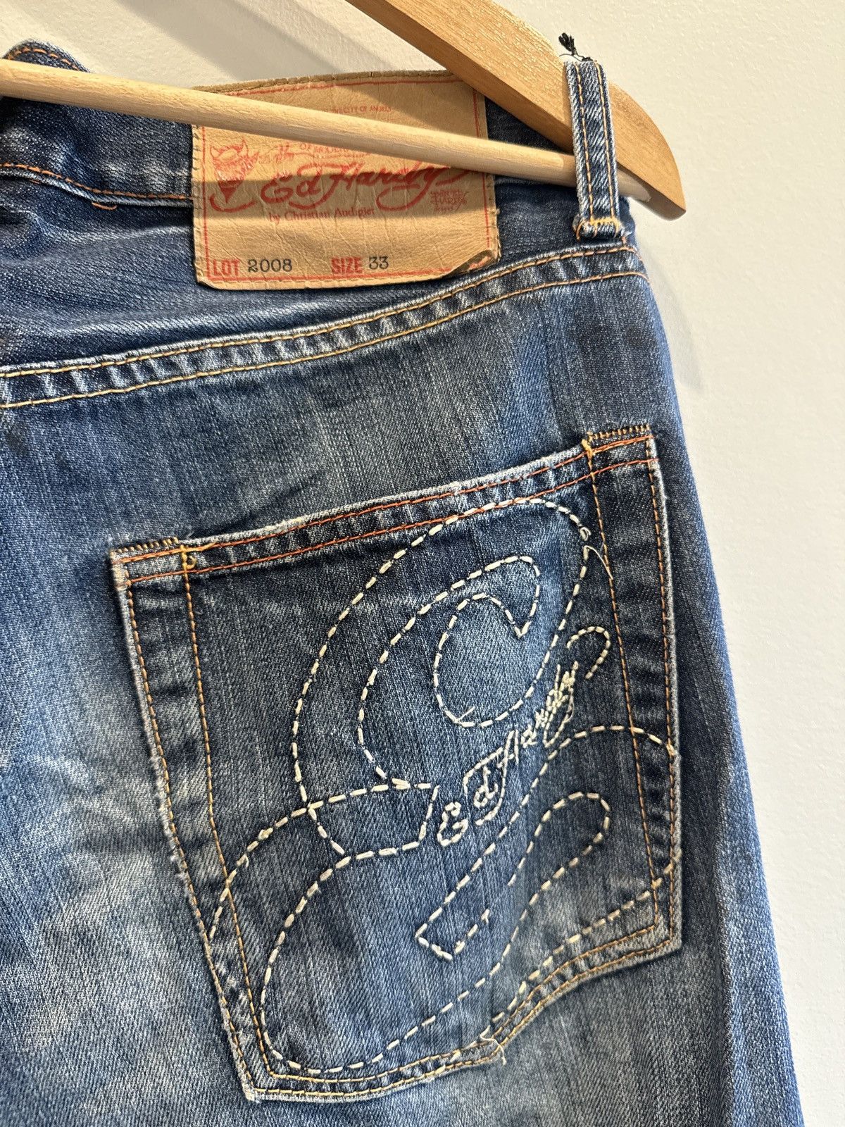 Ed Hardy Ed Hardy Patch Jeans Size US 33 - 1 Thumbnail