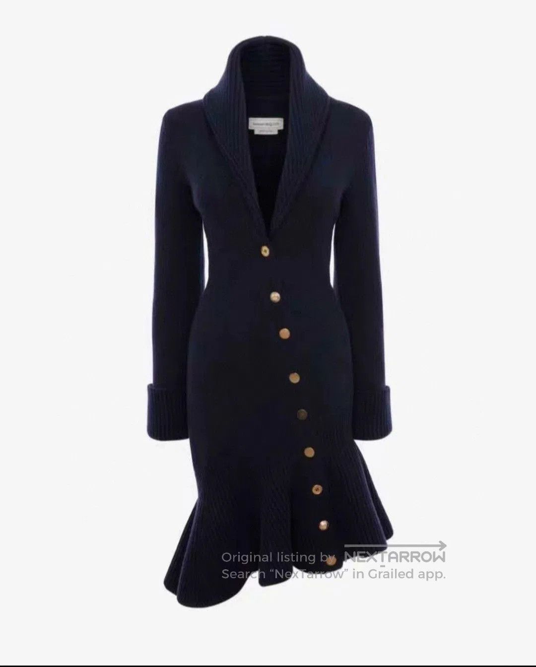 Alexander McQueen Alexander McQueen Women's Wool Knit Dress. Size S / US 4 / IT 40 - 3 Thumbnail