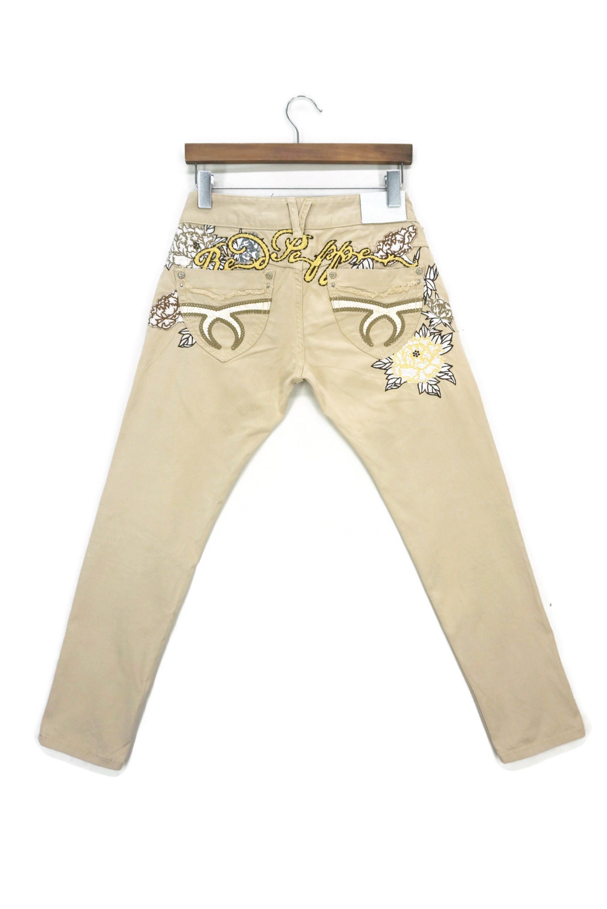 Japanese Brand Red Pepper Jeans Size 26 fit W30xL28 Embroidered Skinny Size 26" / US 2 / IT 38 - 2 Thumbnail
