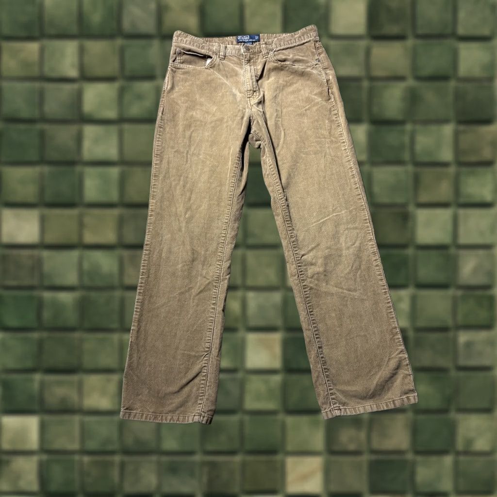 Polo Ralph Lauren VINTAGE Polo Ralph Lauren Corduroy Pants Mens 32x30 Light Brown Straight Leg Cotton Vtg Size US XS / EU 42 / 0 - 1 Thumbnail