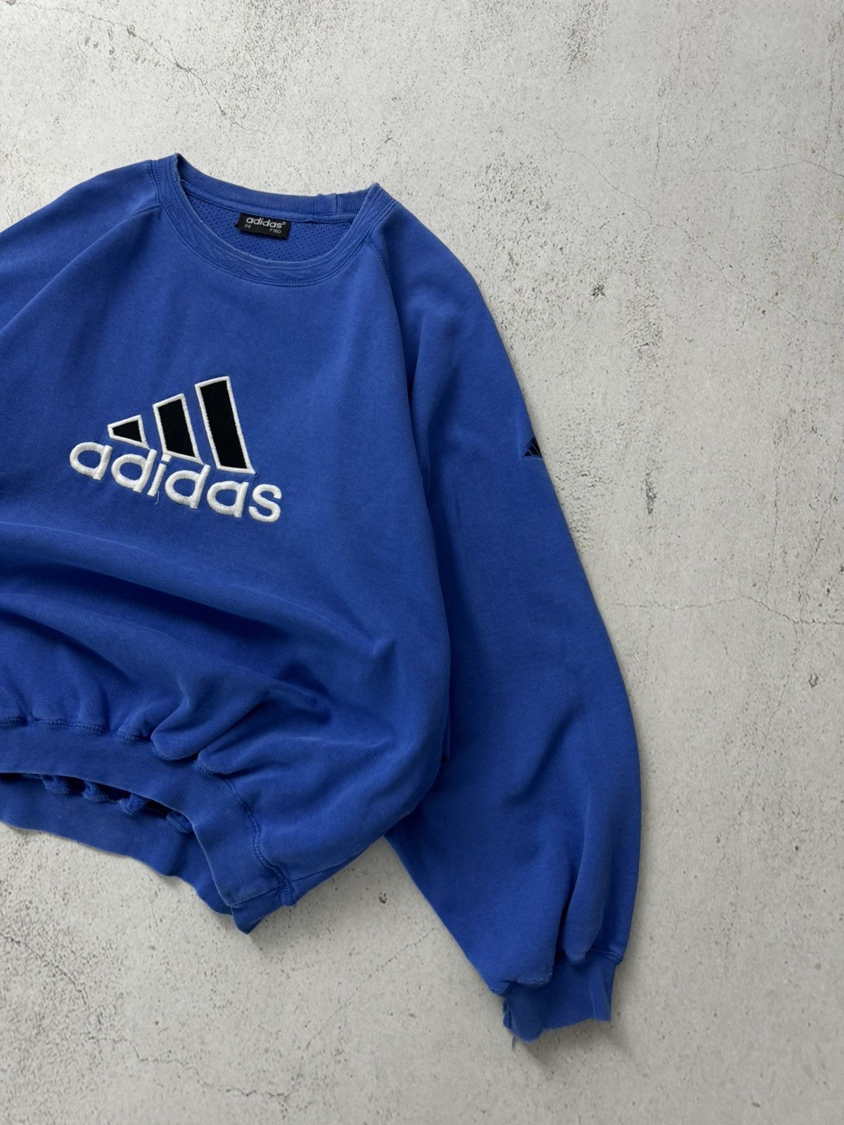Adidas × Vintage Adidas Big Logo Vintage Faded Sweatshirt Size US M / EU 48-50 / 2 - 4 Thumbnail