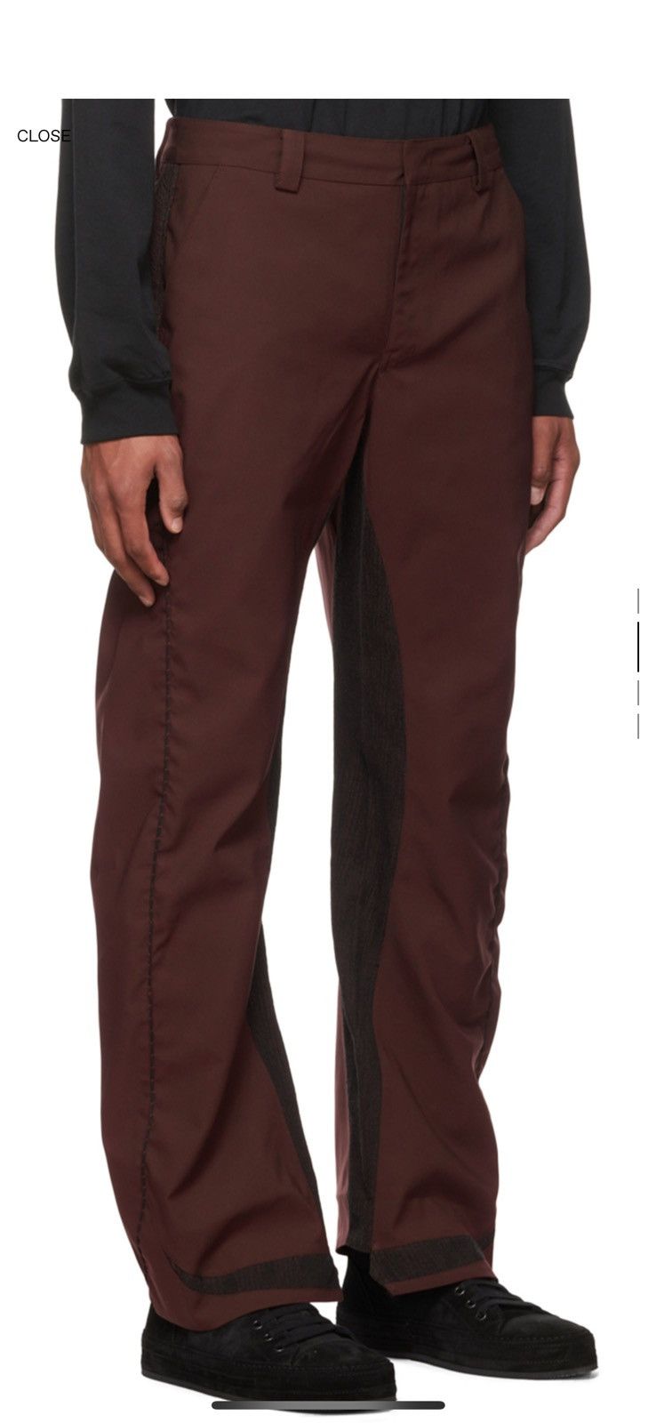XLIM XLIM Burgundy EP.2 03 Trousers Size US 32 / EU 48 - 9 Thumbnail