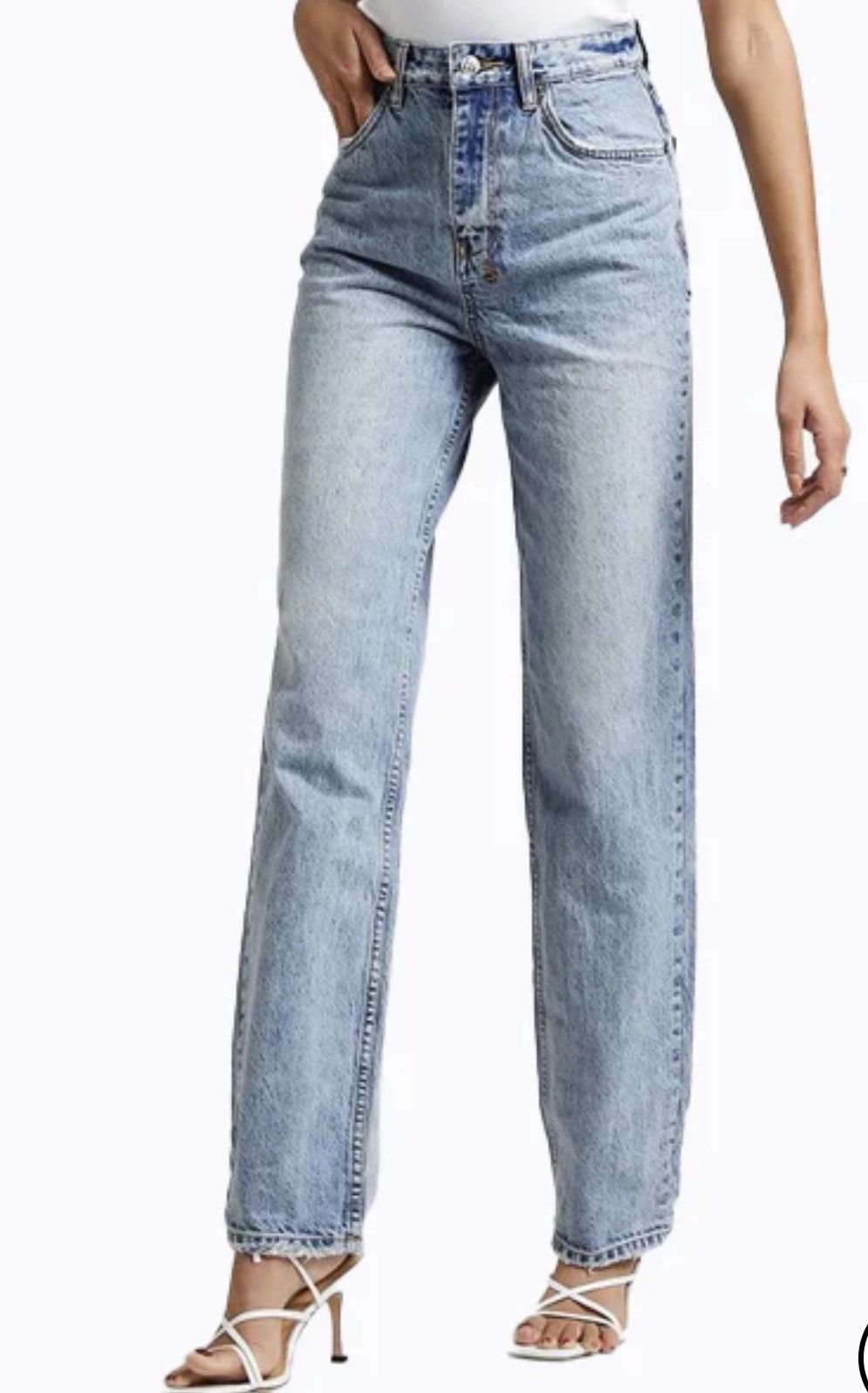 image of Ksubi Playback Karma : Relaxed High Waisted in Denim, Women's (Size 24)