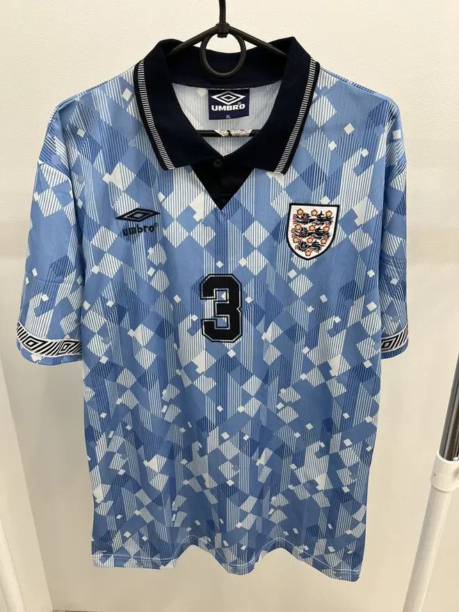 Umbro Vintage Umbro England Number 3 Soccer Jersey Size US XL / EU 56 / 4 - 1 Thumbnail