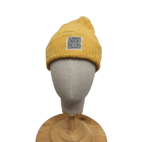 Japanese Brand 🪨 Japanese brand amina triba design patch beanie hat Size ONE SIZE - 1 Thumbnail