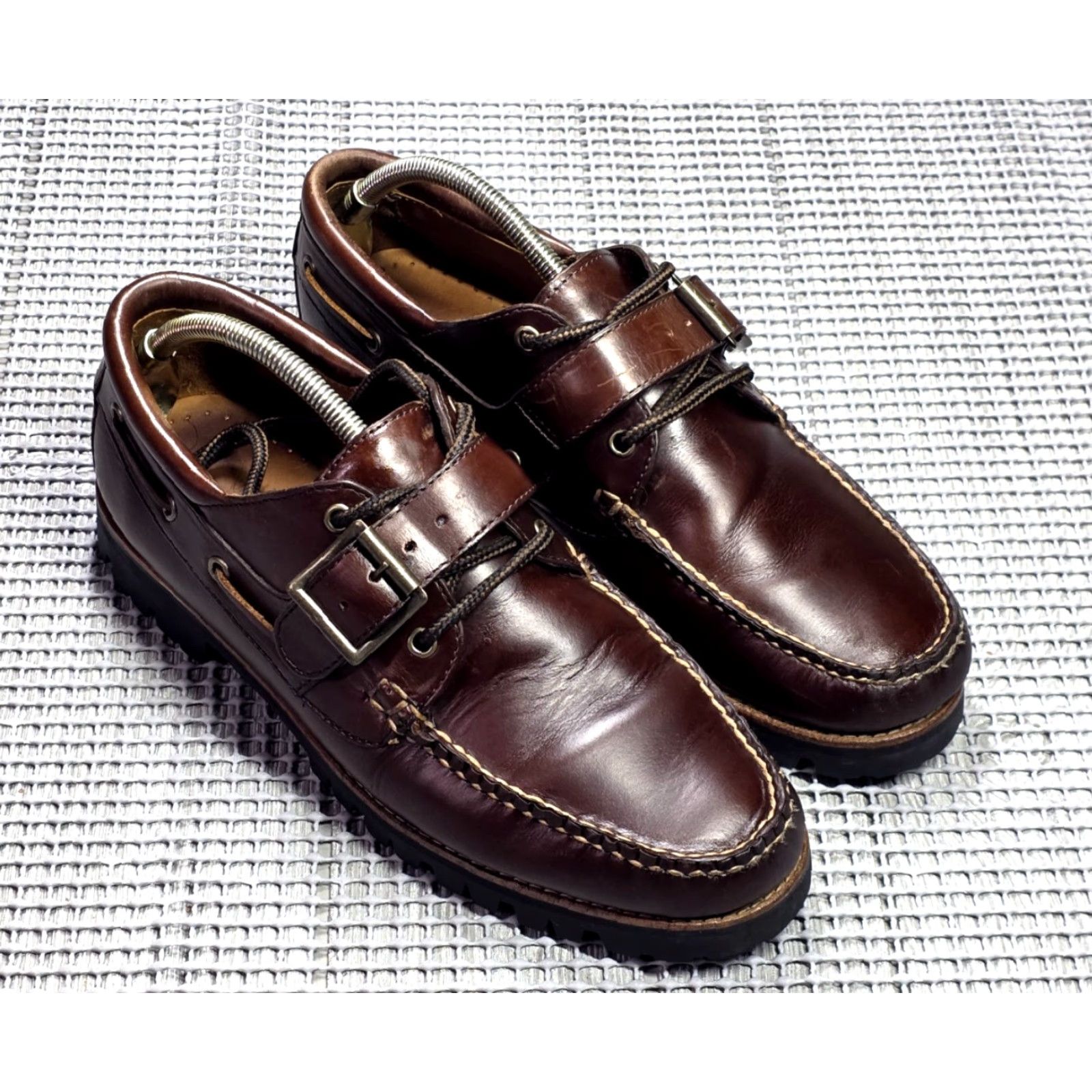 J.Crew J.CREW Hampshire Leather Dark Burgundy Buckle Derby Loafer Sz 10 Vibram Sole Leather Upper Leather Lining Dress Mens Shoes Size US 10 / EU 43 - 5 Thumbnail