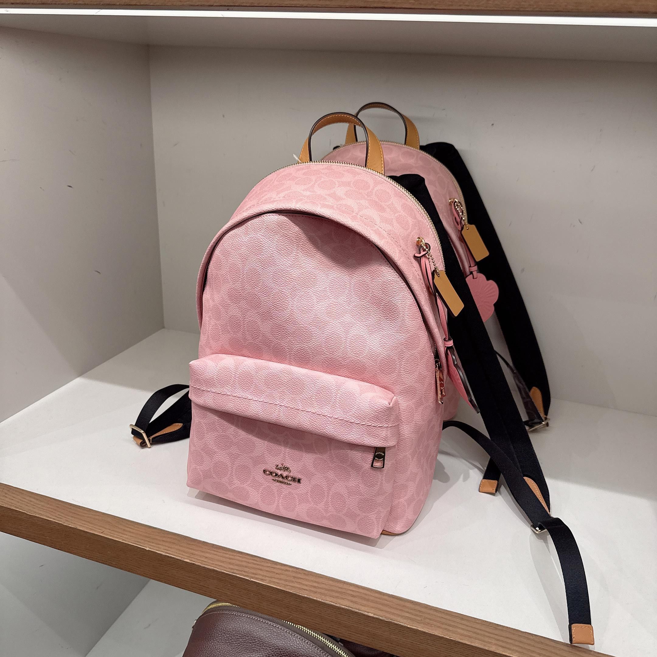 Coach Kenley Backpack With Garden Plaid Print coach c8588 