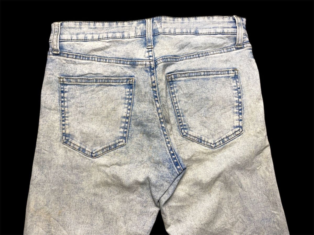 Japanese Brand Skinny Acid Wash Uniqlo Jeans Size 34" / US 12 / IT 48 - 16 Thumbnail