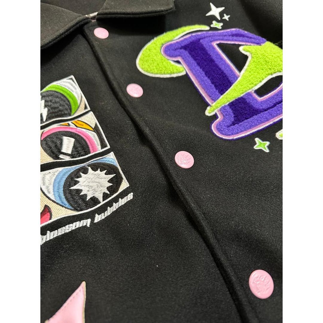 Civil Regime Civil Regime X Powerpuff Girls Intersellar Letterman Jacket Size US XL / EU 56 / 4 - 3 Thumbnail