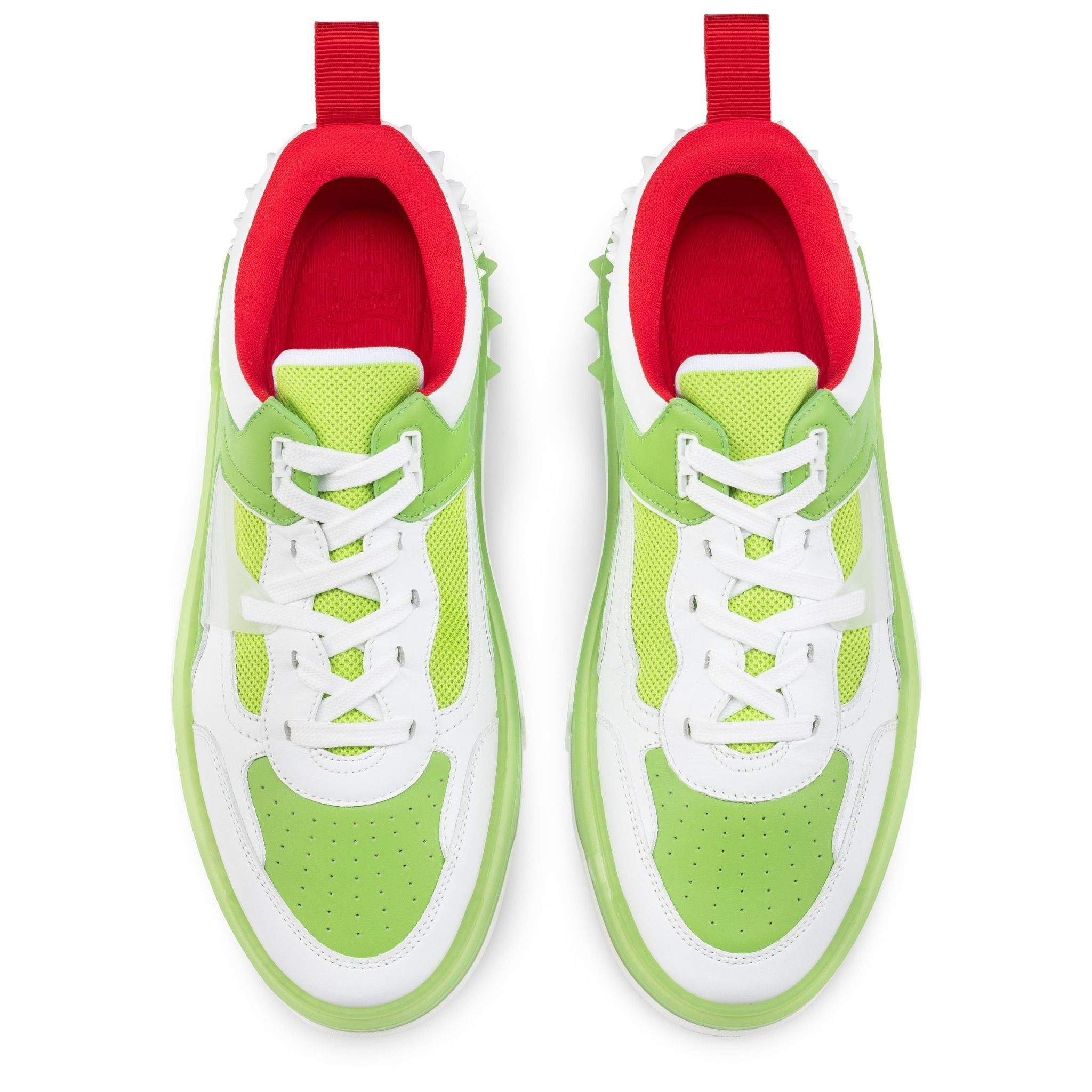 Christian Louboutin os11x0526 Astroloubi Low-Top Sneakers in White/Absinthe Size US 8 / EU 41 - 5 Thumbnail
