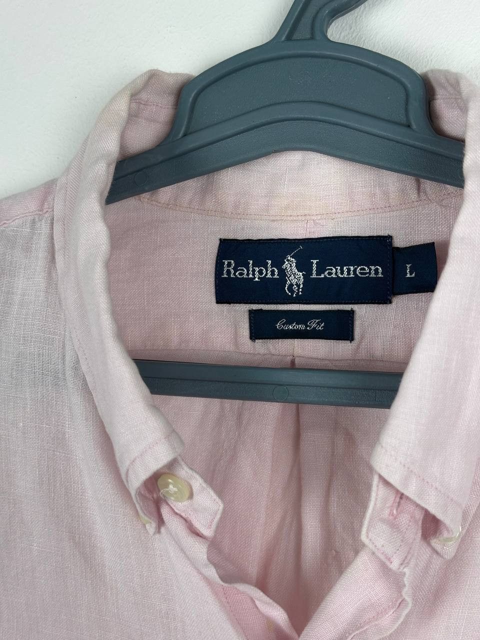 Polo Ralph Lauren Polo Ralph Lauren Light Pink Men's Fit Linen Shirt Size US L / EU 52-54 / 3 - 11 Thumbnail