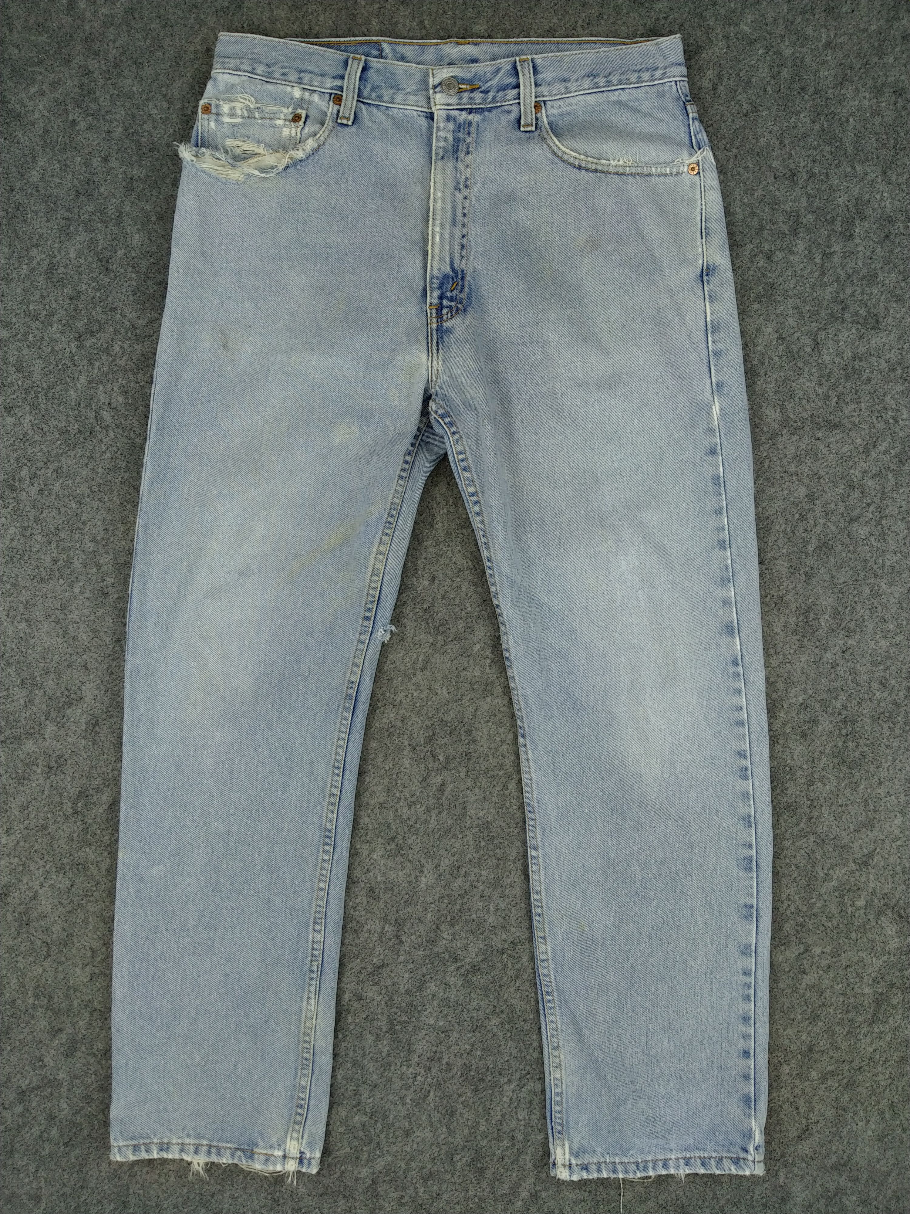 Japanese Brand Light Wash Vintage Levi's 505 Jeans 33x30 Denim -JN1061 Size US 33 - 1 Thumbnail