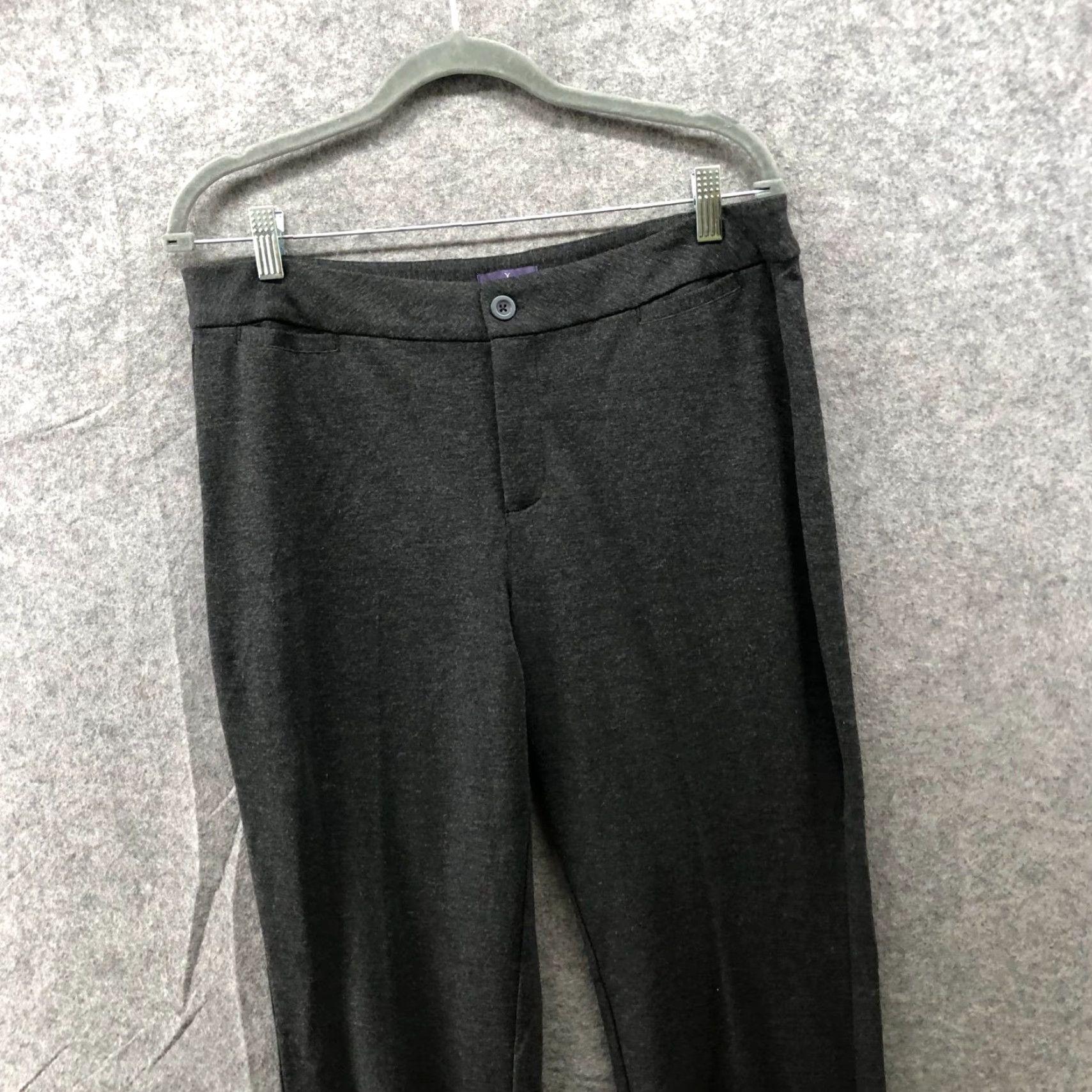 NYDJ NYDJ Ponte Trousers Womens 12P Dark Gray Stretch Bootcut Pants Lift Size 34" / US 12 / IT 48 - 3 Thumbnail