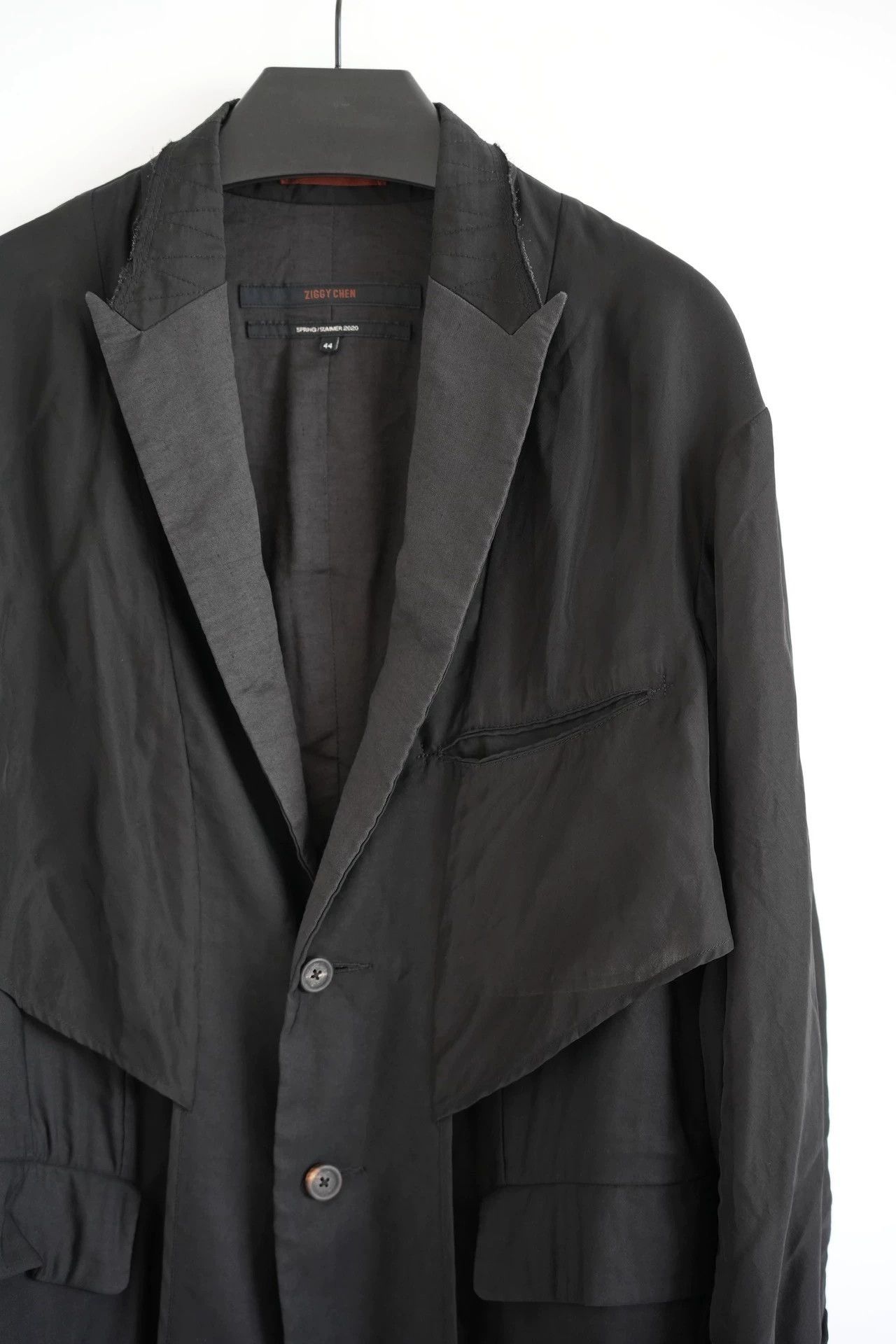 Ziggy Chen Ziggy Chen 20SS Stationery Black Inside Out Blazer Size US S / EU 44-46 / 1 - 3 Thumbnail