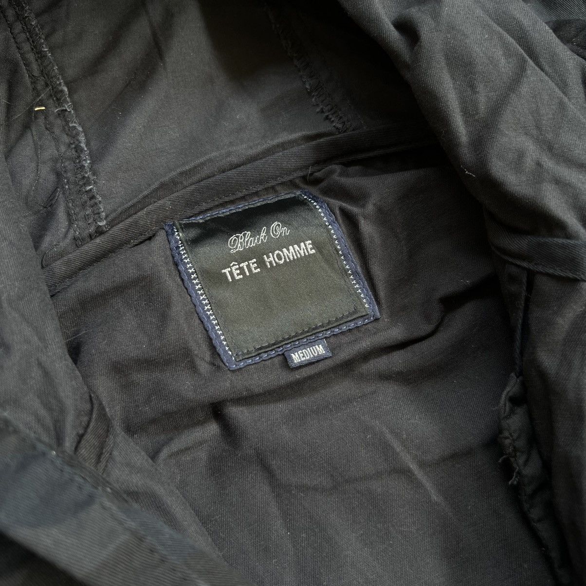 Issey Miyake 2000’s Tete Homme Navy Camo Parka Jacket Size US M / EU 48-50 / 2 - 7 Thumbnail