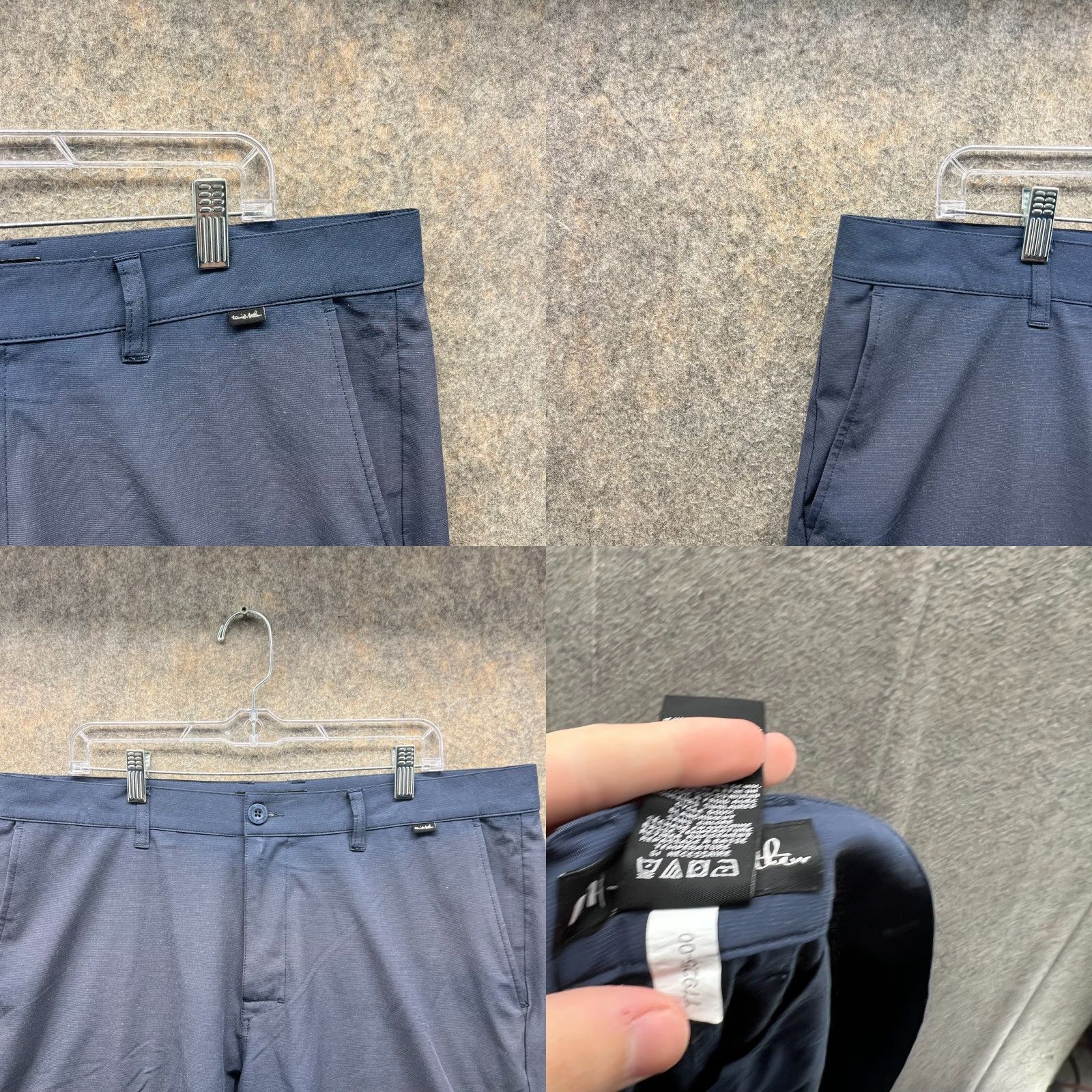 TravisMathew VINTAGE Travis Mathew Shorts Mens 38 Blue Navy Chino Flat Front Two Tone Knit Casual Relaxed Size US 38 / EU 54 - 8 Thumbnail