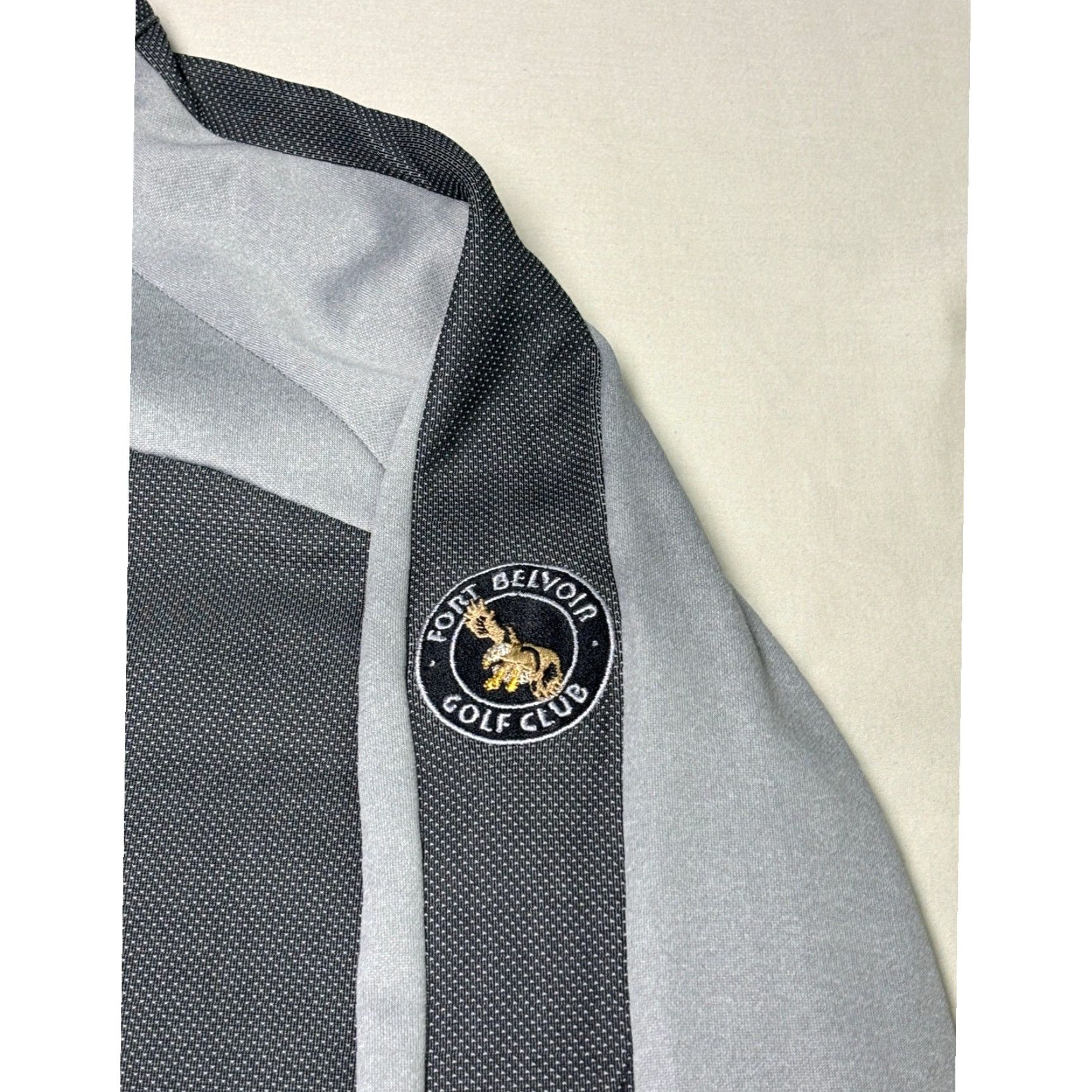 Footjoy FootJoy FJ Fort Belvoir Golf Club Full Zip Jacket Grey Mens XL Colorblock Mock Jacket Golf Mens XL Gray Colorblock Mock Size US XL / EU 56 / 4 - 2 Thumbnail