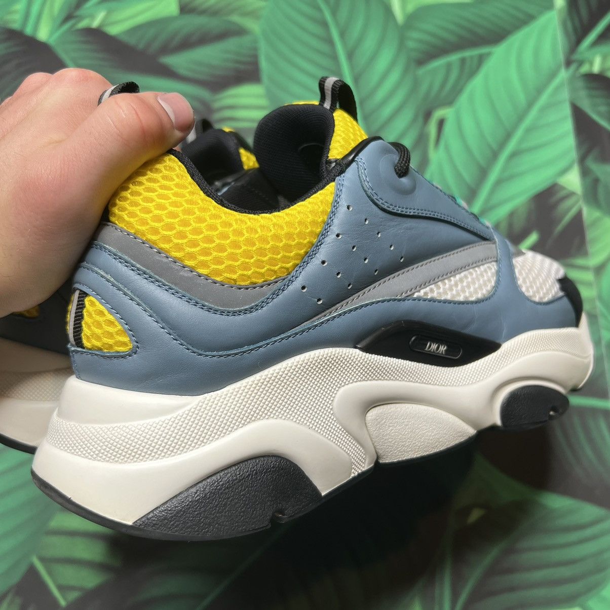 Christian Dior Monsieur B22 reflective sneaker ‘blue yellow’ Sz- 10M/43EU Size US 10 / EU 43 - 8 Thumbnail