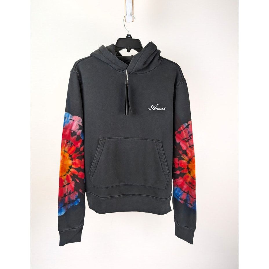 Amiri o1rshd1 Spot Tie-Dye Hoodie in Black Size US M / EU 48-50 / 2 - 1 Thumbnail