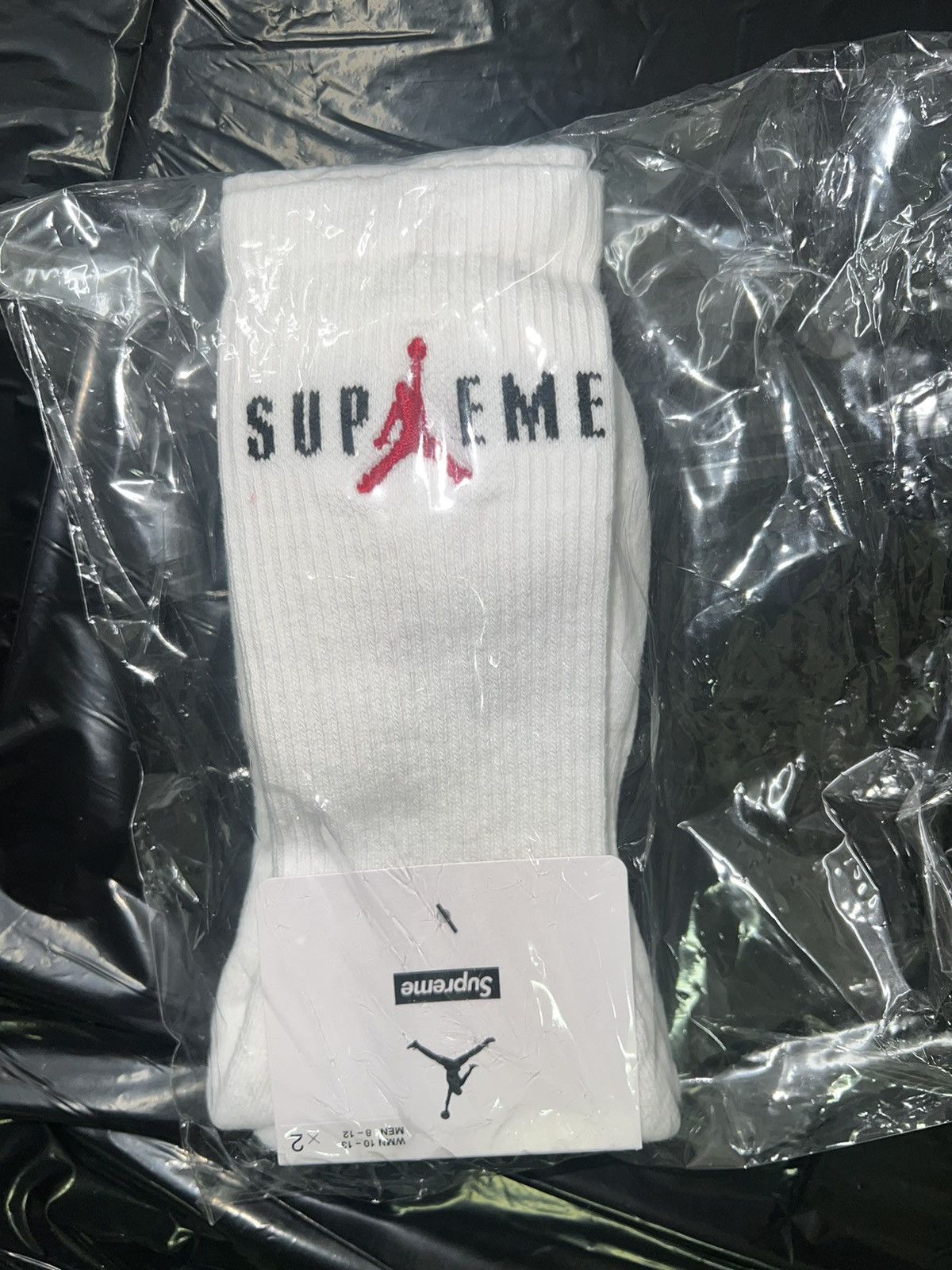 Supreme Supreme x Jordan Socks white Large Size ONE SIZE - 1 Thumbnail