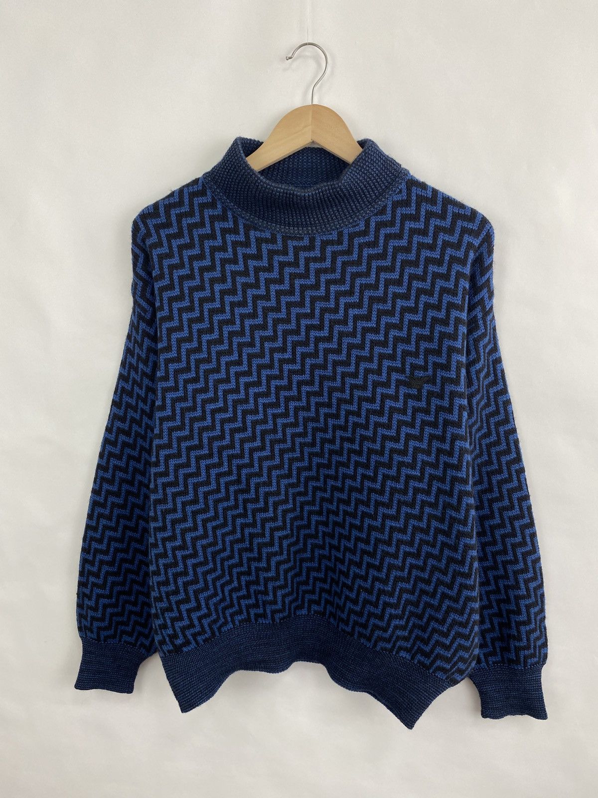 Emporio Armani 🇮🇹 Vintage 1990 Emporio Armani Wool Sweater Rare Retro Size US XL / EU 56 / 4 - 3 Thumbnail