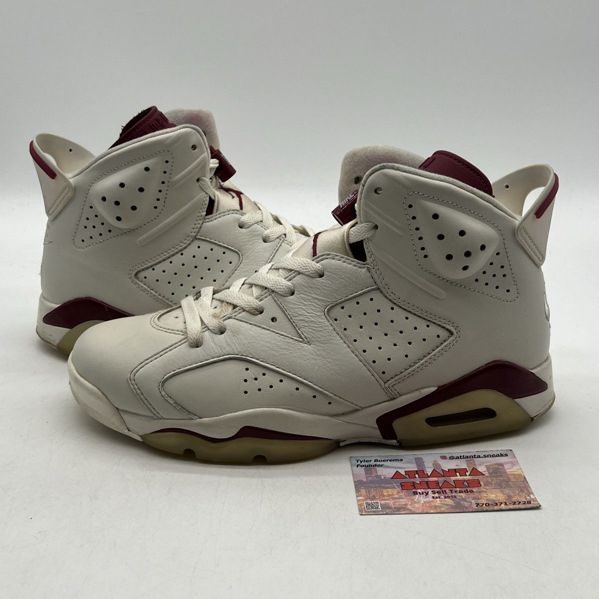 Nike Air Jordan 6 maroon Size US 8.5 / EU 41-42 - 1 Thumbnail
