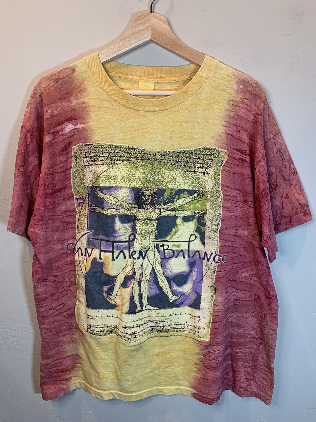 Band Tees × Vintage *RARE* Vintage 1995 Van Halen Balance Single Stitch T-Shirt Size US XL / EU 56 / 4 - 1 Thumbnail