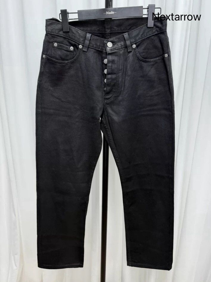HELMUT LANG JEANS ベルト black Helmut Lang 1999 Black Denim Astro Moto Jeans Size 38 Unisex