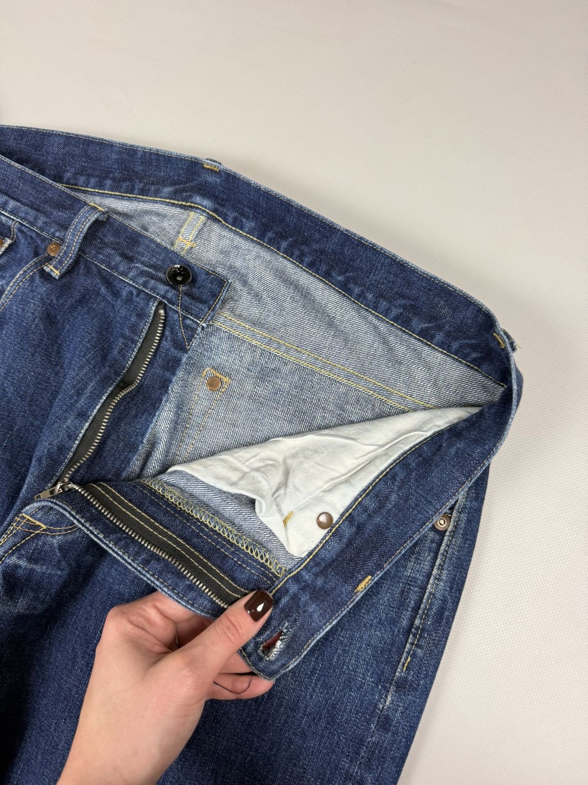 Japanese Brand Japanese Crafted Selvedge Denim Men’s Jeans Size 34 32 Size US 34 / EU 50 - 11 Thumbnail