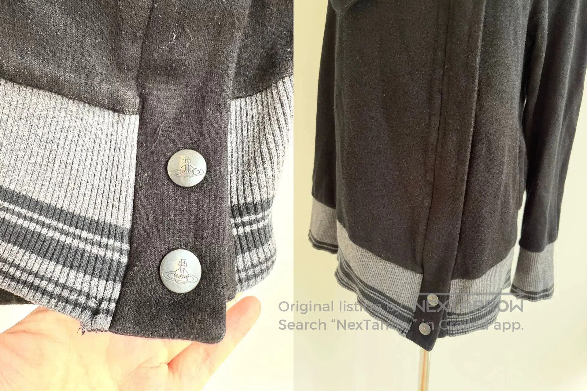Vivienne Westwood vivienne westwood black gray sweatshirt jacket. Size M / US 6-8 / IT 42-44 - 9 Thumbnail
