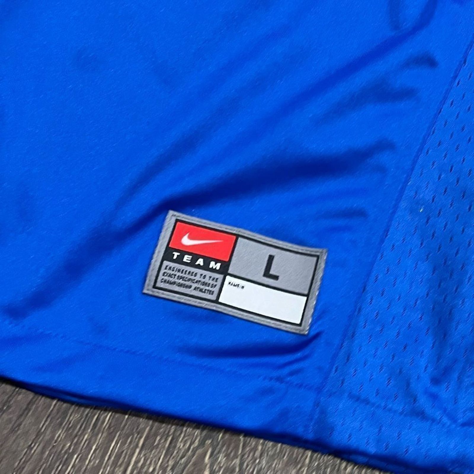 Nike NWOT Nike Team Jersey Short Sleeve V-Neck Blue Large Size US L / EU 52-54 / 3 - 2 Thumbnail