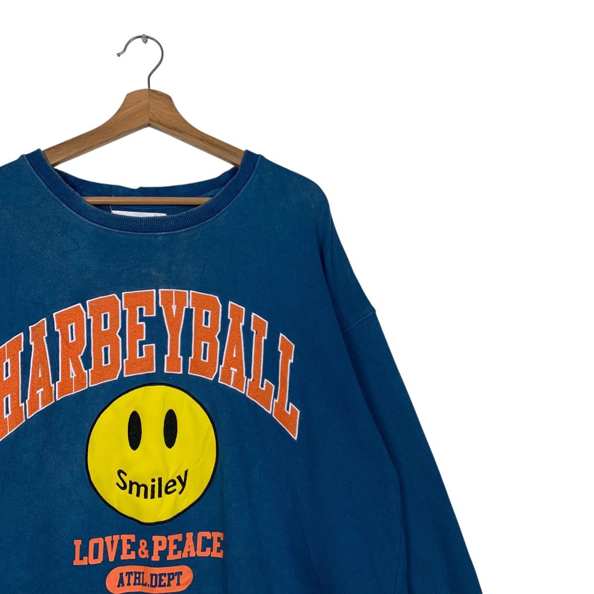 Japanese Brand HARBEYBALL SMILEY FACE Graphics Sweatshirt #2660-C119 Size US L / EU 52-54 / 3 - 5 Thumbnail