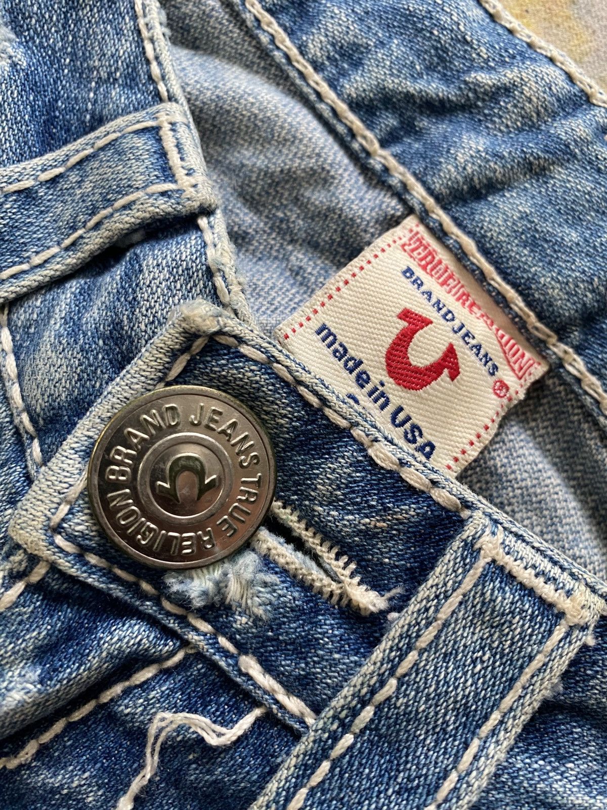 Designer Flare True Religion Joey Big Bootcut Jeans Size 27" / US 4 / IT 40 - 8 Thumbnail