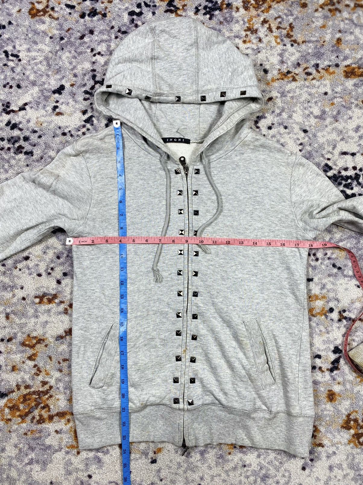 Japanese Brand Studded Ingni zip hoodie ifsixlgb style avant garde Size US M / EU 48-50 / 2 - 9 Thumbnail