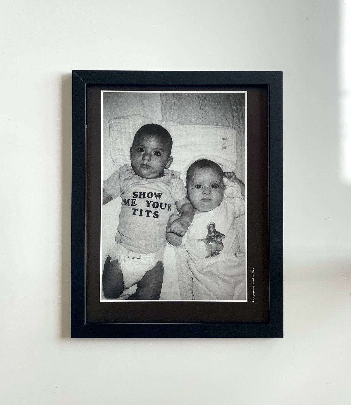 Chrome Hearts × Vintage Chrome Hearts baby photo Poster framed 9x11 Size ONE SIZE - 1 Thumbnail