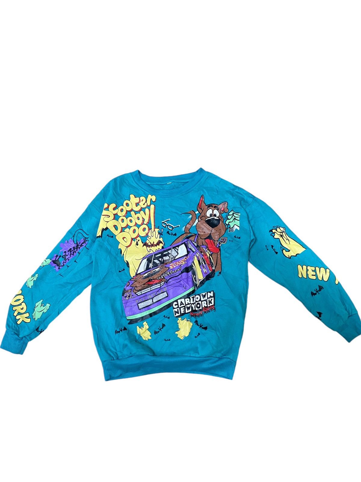 Cartoon Network × NASCAR × Vintage Vintage 90's Scooter Dooby Doo Fullprint Sweatshirt Size US M / EU 48-50 / 2 - 1 Thumbnail