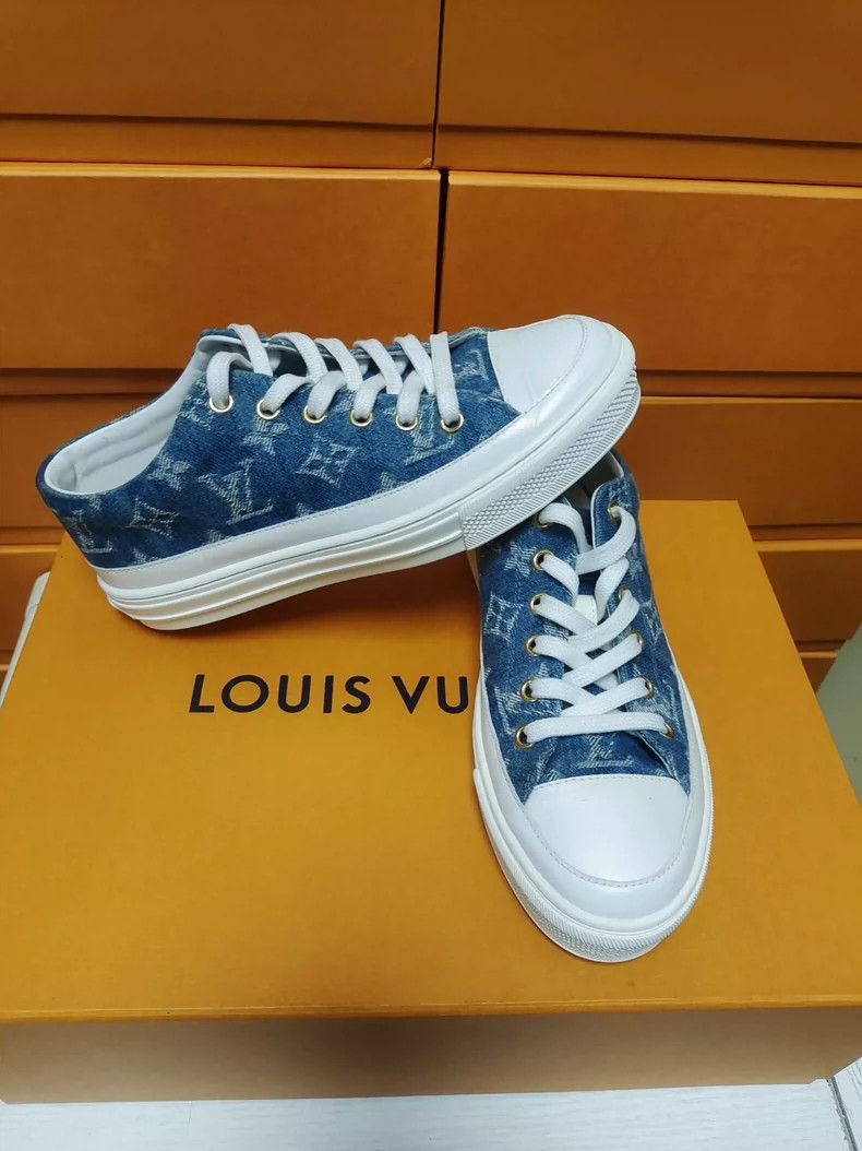 Louis Vuitton LV Denim Low-top Sneakers for Women-2507 Size US 6 / IT 36 - 4 Thumbnail