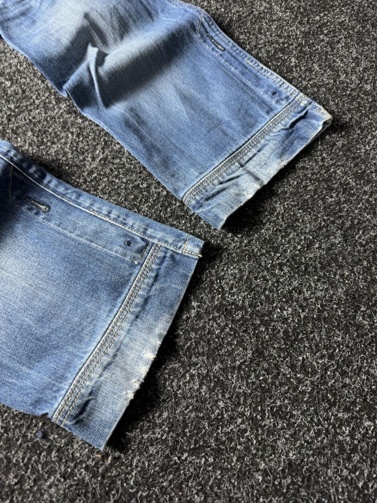 G-Star Vinatge 00s G-Star RAW Elwood 3D Cargo Distressed Jeans Blue Size US 30 / EU 46 - 14 Thumbnail
